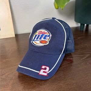 Chase Authentics Navy and Red Mesh Trucker Hat